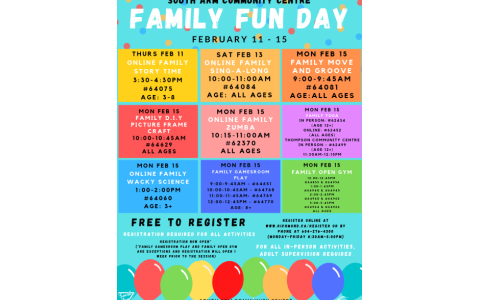 Family Fun at South Arm Community Centre
